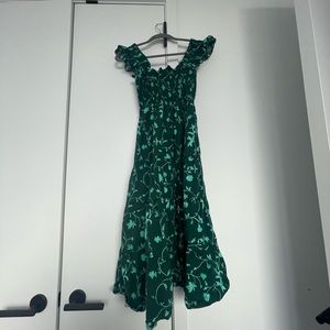 Hill House Green floral dress